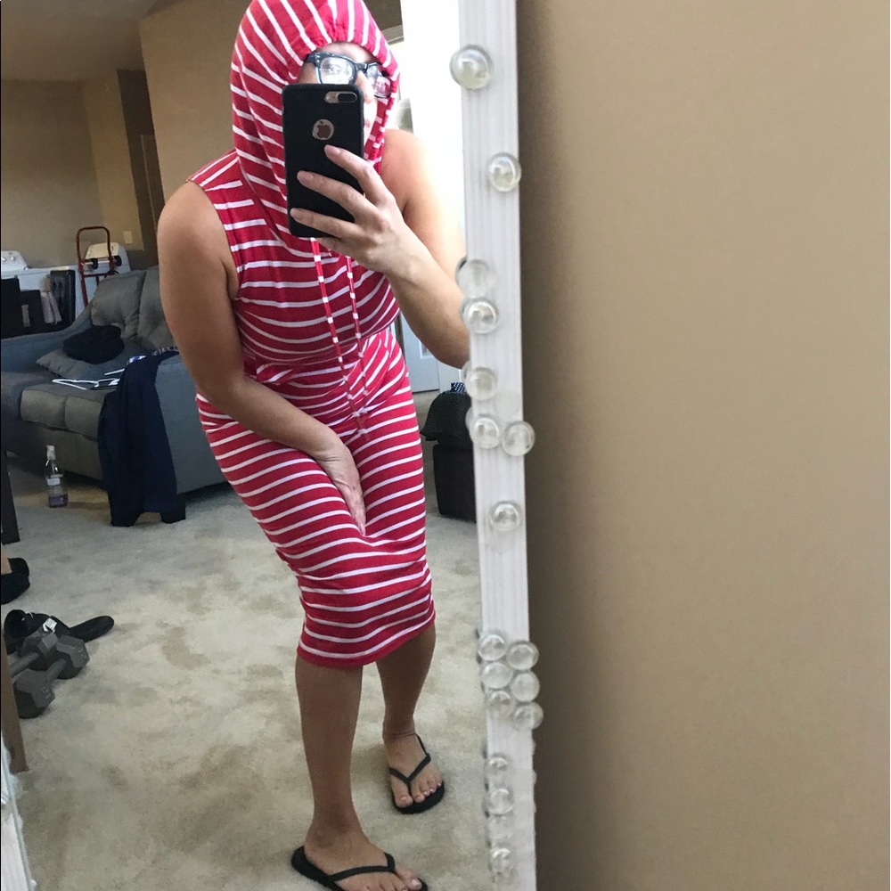 Striped dress and zebra print
